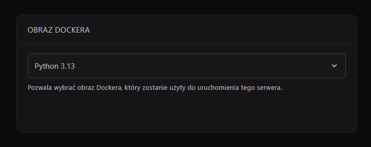 Wersja Dockera